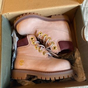 Pink toddler Girl Timberlands